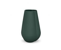 Cooee Design Clover 25cm Dark Green Vase, Keramik, 17 cm