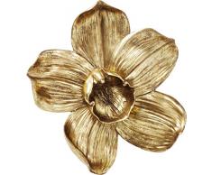 Kare Design Wandschmuck Orchid Gold 44cm, goldener Wandschmuck als Blumen Motiv in der Farbe Gold, Eyecatcher für die Wand als Accessoire für das Wohnzimmer (H/B/T) 44,3x40,1x12cm