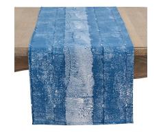 SARO LIFESTYLE Handblockierter Läufer 3119.IN1672B, Indigo, 40,6 x 182,9 cm