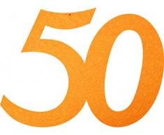 Petras Bastel News Streudeko, Fliz, dottergelb, 18 x 12 x 3 cm