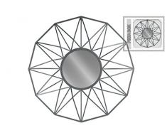 Urban Trends Wandspiegel rund mit Starburst Design, Grau