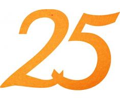 Petras Bastel News Streudeko, Fliz, Gelb, 18 x 12 x 3 cm, 25-Einheiten