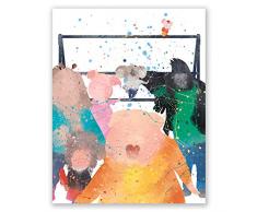 PGbureau Sing Filmposter – Johnny Becky Ash Buster Meena Gunter Rosita – Kinderzimmer Aquarellkunst – Party Geburtstag Weihnachten 8x10