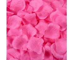 BESKIT 3000 Stück künstliche Rosenblätter aus Seide ohne Duft, Vliesblumen für Valentinstag Hochzeit Blumen Dekoration Rose