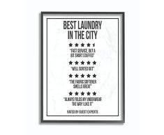 Stupell Industries Five Star Wäscheklammer, lustiges Wort, Schwarz und Weiß