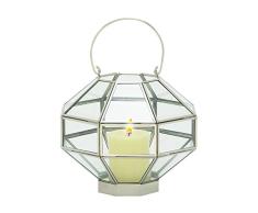 Deco 79 37157 Metall & Glas Mir Laterne