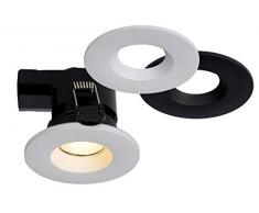 LUCIDE BINKY LED Einbaustrahler, Aluminium, 6.5 W, Schwarz, Weiß
