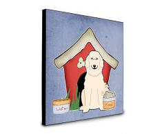 Carolines Treasures Wanddekoration, Motiv: Hundehütte, Pyrenäen-Design, Mehrfarbig