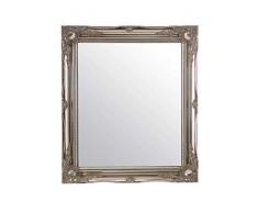 MirrorOutlet Wandspiegel, Glas, Antik-Design, 76 x 66 cm, silberfarben