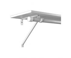 Knape & Vogt John Sterling RP-0042-BWT Regal- und Stangenhalterung, verstellbar, Stahl, Weiß