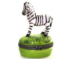 Zebra streifen aufklappbaren Safari aufklappbaren Schmuckkästchen biokompatibel 646
