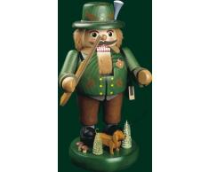 Nussknacker Erzgebirge Richard Glässer Seiffen, Förster mit Dackel, 12724