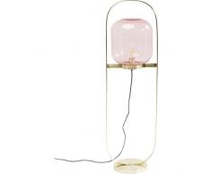 Kare Stehleuchte Jupiter Pink-Brass, Gestell: Edelstahl vermessingt, Schirme: Acrylnitril Butadien/Acryl, Kabel: Polyester, Gold