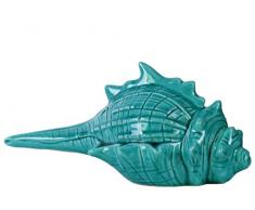Urban Trends Keramik Conch Figur, Used blau