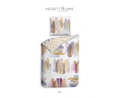 Heckett Lane Mako-Satin Wendebettwäsche Veza 135x200 (80x80) Brushed White