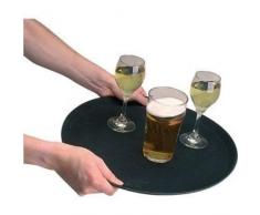 Winware 27,9 cm rund rutschfeste Tablett für die Bar – Fiberglas Material (extrem Effektive Antirutsch-Oberfläche)