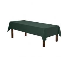 Gee Di Moda Rectangle Tablecloth - 60 x 126 Inch - Hunter Green Rectangular Table Cloth for 8 Foot Table in Washable Polyester - Great for Buffet Table, Parties, Holiday Dinner, Wedding & More