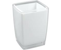 Metaltex Zahnputzbecher, Plastik, Weiß, 8 x 6, 5 x 11 cm