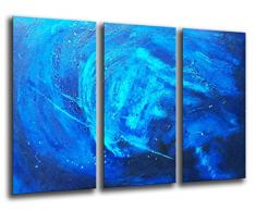 Wandbild - Abstraktes Kunst Bild, 97 x 62 cm, Holzdruck - XXL Format - Kunstdruck, ref.26150