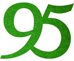 Petras Bastel News Streudeko, Fliz, dunkelgrün, 18 x 12 x 3 cm