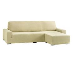 Eysa Cora bielastisch Sofa überwurf Chaise Longue kurzer arm rechts, frontalsicht, Farbe 01-beige, Polyester-Baumwolle, 39 x 35 x 19 cm