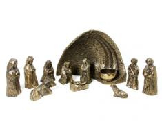 Wild Gans Bronze Coated Krippe