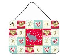 Carolines Treasures Europäischer Kurzhaar #3 Cat Love Türaufhänger, Wanddekoration, Mehrfarbig