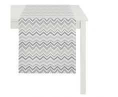 APELT 3950 48x140 88 Läufer, Polyester-Baumwolle, hellgrau, 48 x 140 cm