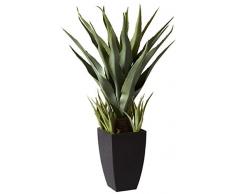 Nearly Natural 4856 Agave mit schwarzem Übertopf