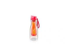 Tescoma Trinkflasche mit Fruchteinsatz Purity 0.7 L, Kunststoff, Rot, 27 x 10 x 8.3 cm