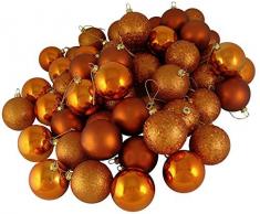 Vickerman Christbaumkugel 60 Karat gebranntes Orange bruchsicher 4 Finish 60 mm