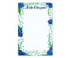 Goodey Studio Pretty Schreiben Papier Notizblock für Telefon Notizen und aufgabenlisten, Schreibtisch und hochzeitsplanungsteam Zubehör für Frauen, Make it Happen