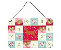 Carolines Treasures Vizsla Love Türaufhänger, Wanddekoration, Mehrfarbig