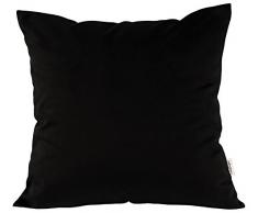 tangdepot Massiv Samt Überwurf Kissen Bezug/Euro Sham/Kissen Sham, Super Luxus Weich Kissen, Viele Farbe & Größe Optionen, Samt, Anthrazit, 45,7 x 45,7 cm