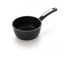 My Chef Mc8716 Stielkasserolle mit Antihaftbeschichtung, Aluminium, 16 cm, Schwarz