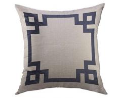 Mugod dekorativer Überwurf-Kissenbezug Schutzhülle für Couch Sofa Bett Home Decor, niedliches Design Pretty STILVOLL Lime Oliv Grün Weiß Ikat Tribal ethnicpillow Fall 18x18 inch Muster 09