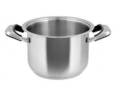 INOXPRAN Classic Kochtopf mit 2 Griffen, Edelstahl, Grau