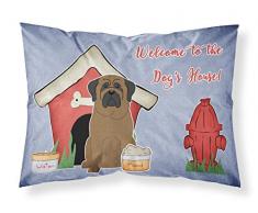 Caroline s Treasures bb2838pillowcase Hund House Collection Bullmastiff Stoff Kissenbezüge, Standard, Multicolor