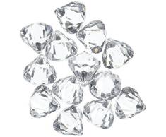 Acryl klar Ice Rock Diamant Kristalle Schatz-Edelsteine für Tischdeko, Vasenfüllung, Event, Hochzeit, Kunst & Handwerk, Geburtstagsdekoration (60 Stück)