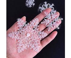 MZYARD Fensteraufkleber, Schneeflocken, Weihnachtsdekoration, Weihnachtsdekoration