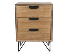 Dcasa Beistelltisch mit 3 Schubladen zur Aufbewahrung von festlichen Dekorationen für Zuhause Unisex Erwachsene, Mehrfarbig (Mehrfarbig), einzigartig