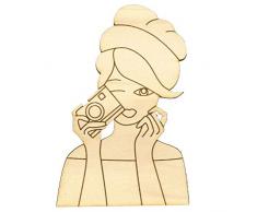 Dayka Trade Holzfigur, mehrfarbig, 16 x 10,5 cm