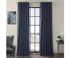 Half Price Drapes BOCH-134308-84 Verdunkelungsvorhang Modern 50 X 84 Nocturne Blue