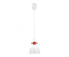 GARAGEEIGHT Design Pendelleuchte ETEL Aluminium Matt Weiß, 22,5 x 22,5 x 200 cm