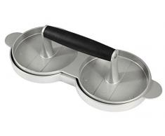 H+H Hamburgerpresse, Aluminium, Durchmesser 12 cm, Alessandro Borghese Einfachheit