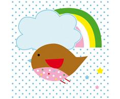 Happy Spaces 40 x 40 x 2 cm, Robbie von Amy Underhill Leinwandbild, für Kinder,