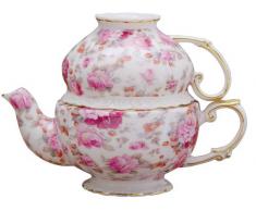 Gracie China Tee-Set für 1 Person, 13,7 cm Teapot, Cup rose