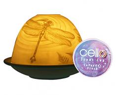 Cello Teelichthalter, weiß, Einheitsgröße