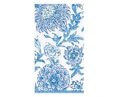 Caspari Indiennes Gästetuch, blau, Papier, 15 Stück, 11 x 20 x 3 cm