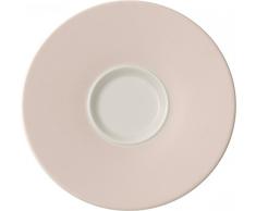 Villeroy & Boch CaffÃ¨ Club Uni Oak Mokka-/Espressotasse, Geschirr aus Hochwertigem Premium in Kupferfarbe, 100 ml Cafe au Lait Untertasse, Porzellan, Elfenbein, 17 x 17 x 2 cm,